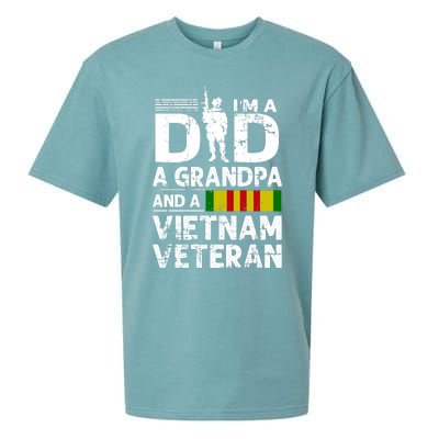 I'm A Dad A Grandpa And A Vietnam Veteran Sueded Cloud Jersey T-Shirt