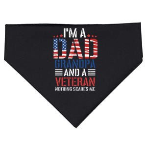 IM A Dad Grandpa And A Veteran USA-Made Doggie Bandana