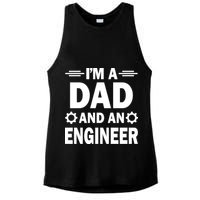 I’M A DAD AND AN ENGINEER Ladies PosiCharge Tri-Blend Wicking Tank