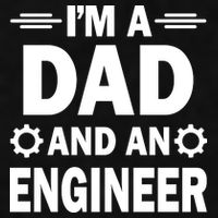 I’M A DAD AND AN ENGINEER Ladies PosiCharge Tri-Blend Wicking Tank