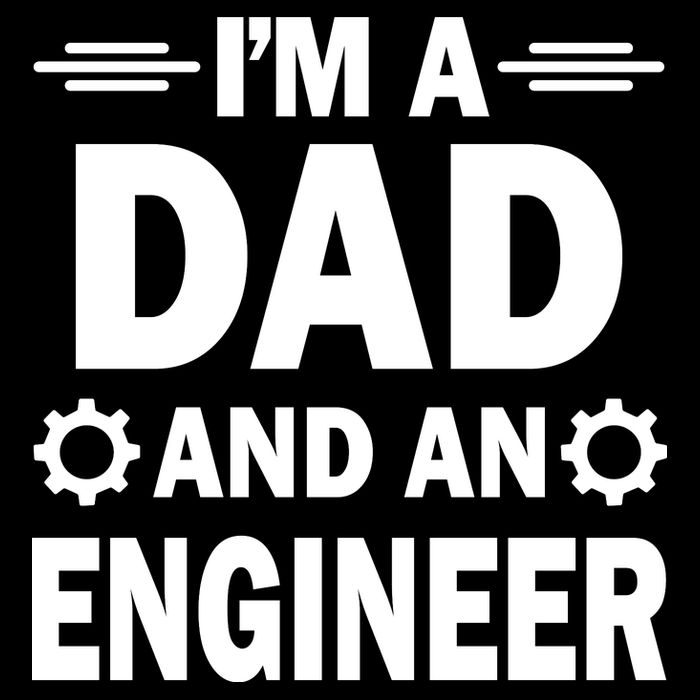 I’M A DAD AND AN ENGINEER Drawstring Bag