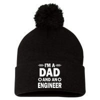 I’M A DAD AND AN ENGINEER Pom Pom 12in Knit Beanie