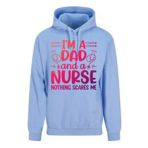 Im A Dad And A Nurse Nothing Scares Me Meaningful Gift Unisex Surf Hoodie