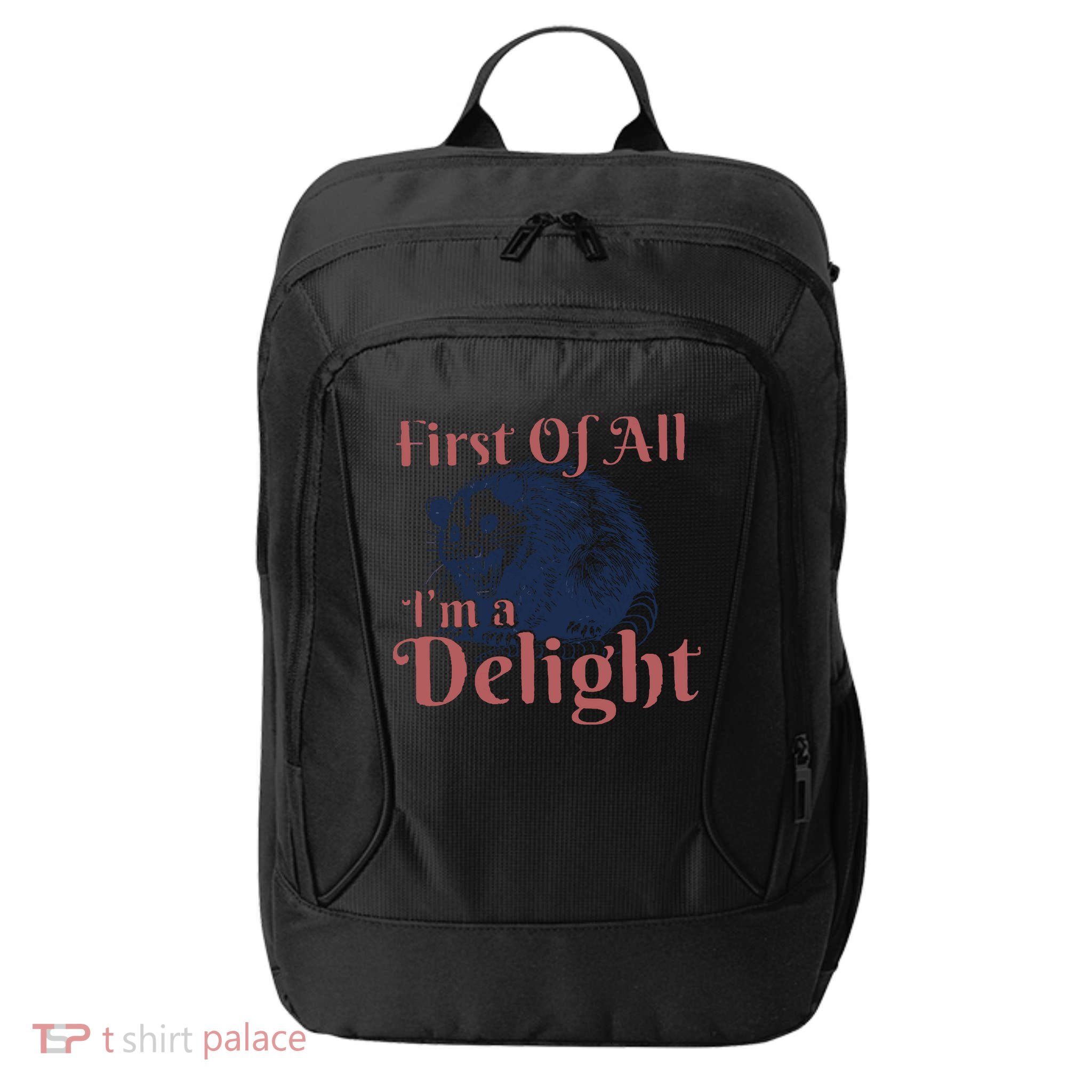 IM A Delight First Of All Vintage Possum City Backpack