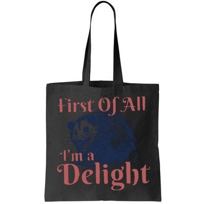 IM A Delight First Of All Vintage Possum Bag