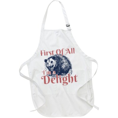 IM A Delight First Of All Vintage Possum Apron