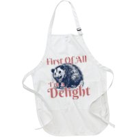 IM A Delight First Of All Vintage Possum Apron
