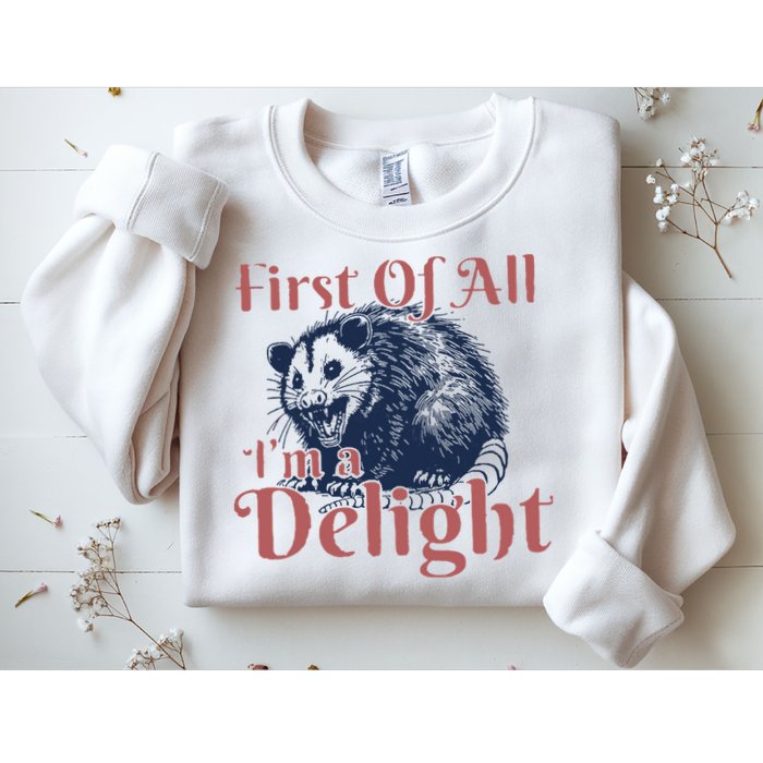 IM A Delight First Of All Vintage Possum Sweatshirt