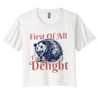 IM A Delight First Of All Vintage Possum Crop Top