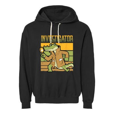 Investigator Alligator Detective Garment-Dyed Fleece Hoodie