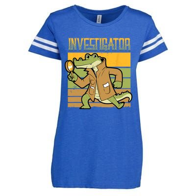 Investigator Alligator Detective Enza Ladies Jersey Football T-Shirt