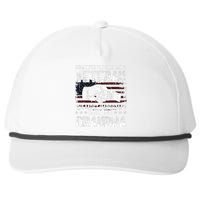 I'm A Dad Grandpa And Veteran Funny Retro For Papa Snapback Five-Panel Rope Hat