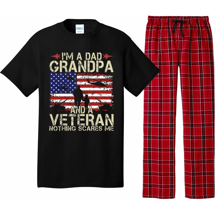 Im A Dad Grandpa And Veteran Fathers Day Papa Pajama Set