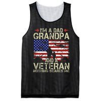 Im A Dad Grandpa And Veteran Fathers Day Papa Mesh Reversible Basketball Jersey Tank