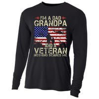 Im A Dad Grandpa And Veteran Fathers Day Papa Cooling Performance Long Sleeve Crew