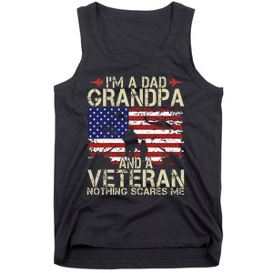 Im A Dad Grandpa And Veteran Fathers Day Papa Tank Top