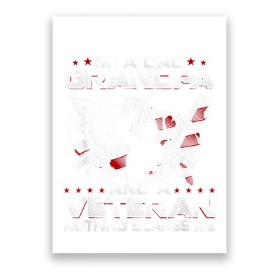 Im A Dad Grandpa And A Veteran Funny Birthday Poster