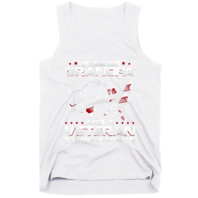 Im A Dad Grandpa And A Veteran Funny Birthday Tank Top