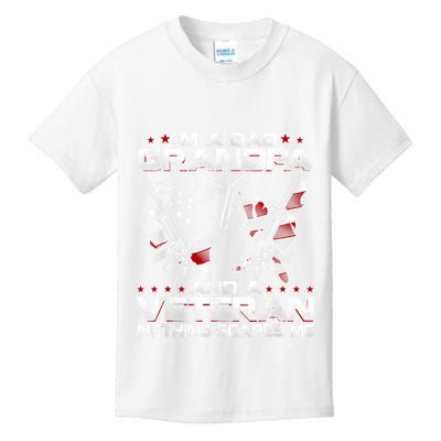 Im A Dad Grandpa And A Veteran Funny Birthday Kids T-Shirt