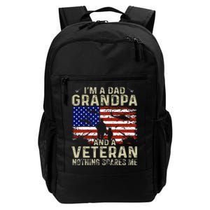 IM A Dad Grandpa And Veteran Fathers Day Daily Commute Backpack