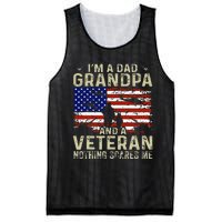 IM A Dad Grandpa And Veteran Fathers Day Mesh Reversible Basketball Jersey Tank