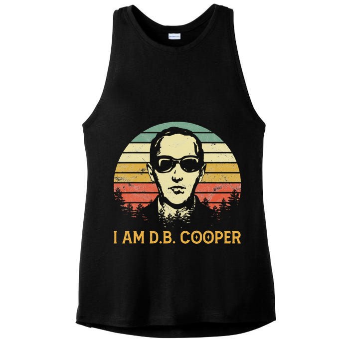 I Am Db Cooper Skydiving Funny Skydiver D.B. Cooper Ladies PosiCharge Tri-Blend Wicking Tank