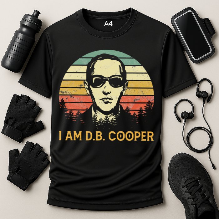 I Am Db Cooper Skydiving Funny Skydiver D.B. Cooper Performance Shirt