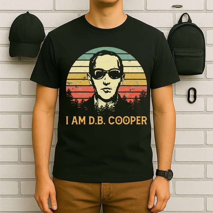 I Am Db Cooper Skydiving Funny Skydiver D.B. Cooper T-Shirt
