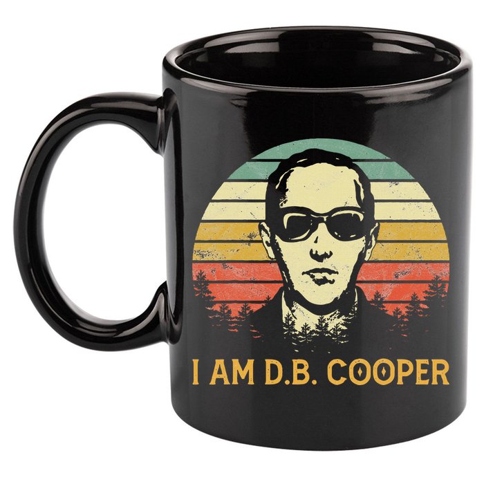 I Am Db Cooper Skydiving Funny Skydiver D.B. Cooper 11oz C Handle Ceramic Mug