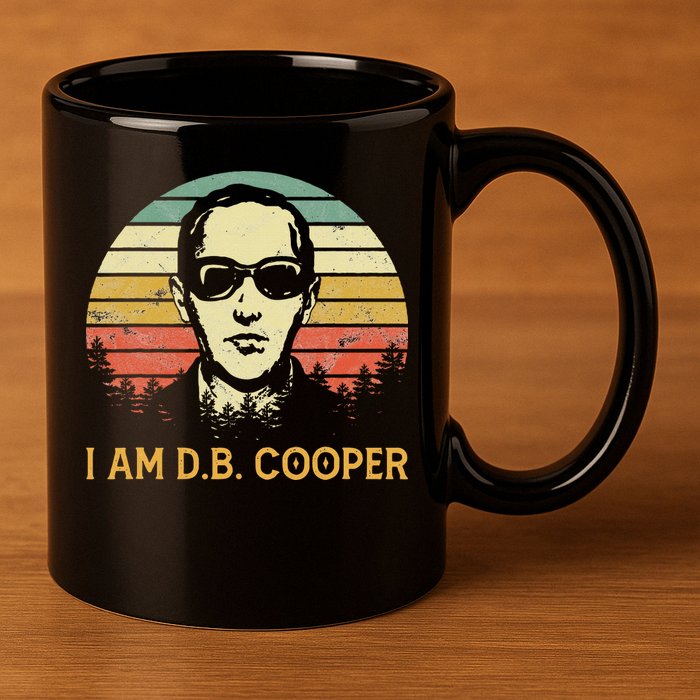 I Am Db Cooper Skydiving Funny Skydiver D.B. Cooper 11oz C Handle Ceramic Mug