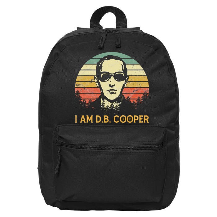 I Am Db Cooper Skydiving Funny Skydiver D.B. Cooper 16 in Basic Backpack