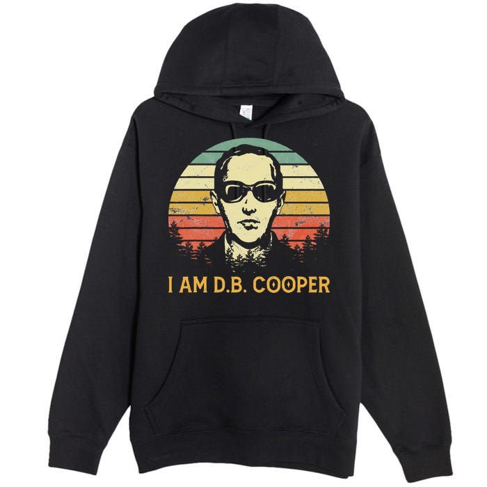 I Am Db Cooper Skydiving Funny Skydiver D.B. Cooper Premium Pullover Hoodie