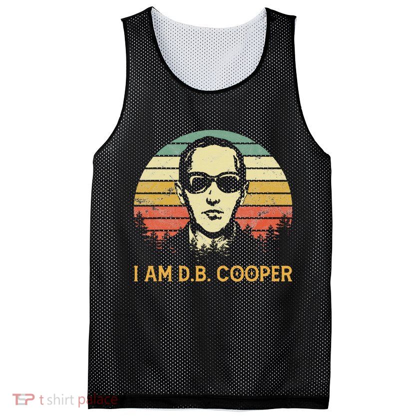 I Am Db Cooper Skydiving Funny Skydiver D.B. Cooper Mesh Reversible Basketball Jersey Tank