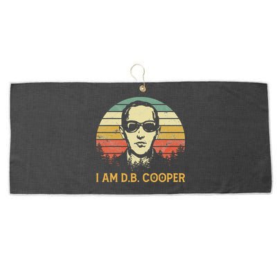 I Am Db Cooper Skydiving Funny Skydiver D.B. Cooper Large Microfiber Waffle Golf Towel