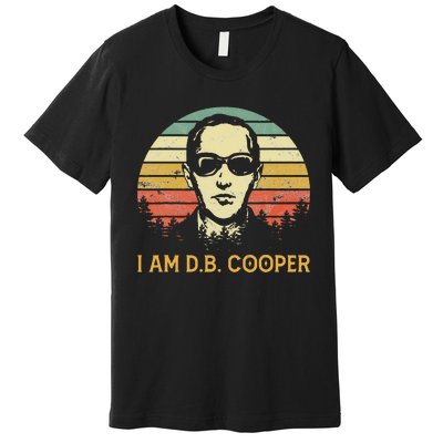 I Am Db Cooper Skydiving Funny Skydiver D.B. Cooper Premium T-Shirt