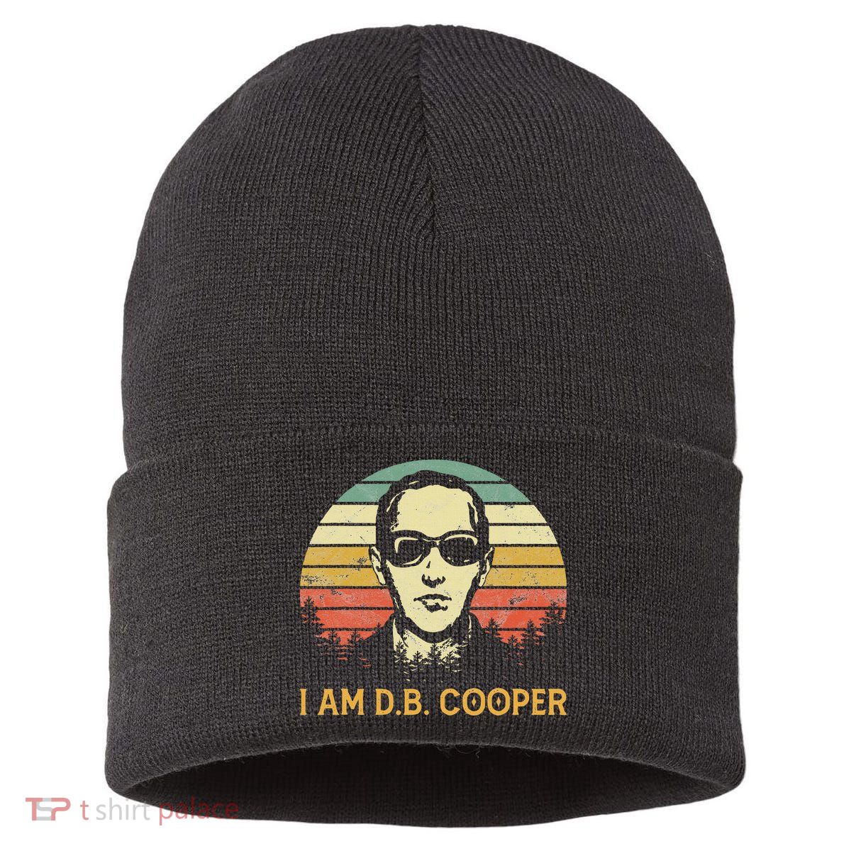 I Am Db Cooper Skydiving Funny Skydiver D.B. Cooper Sustainable Knit Beanie