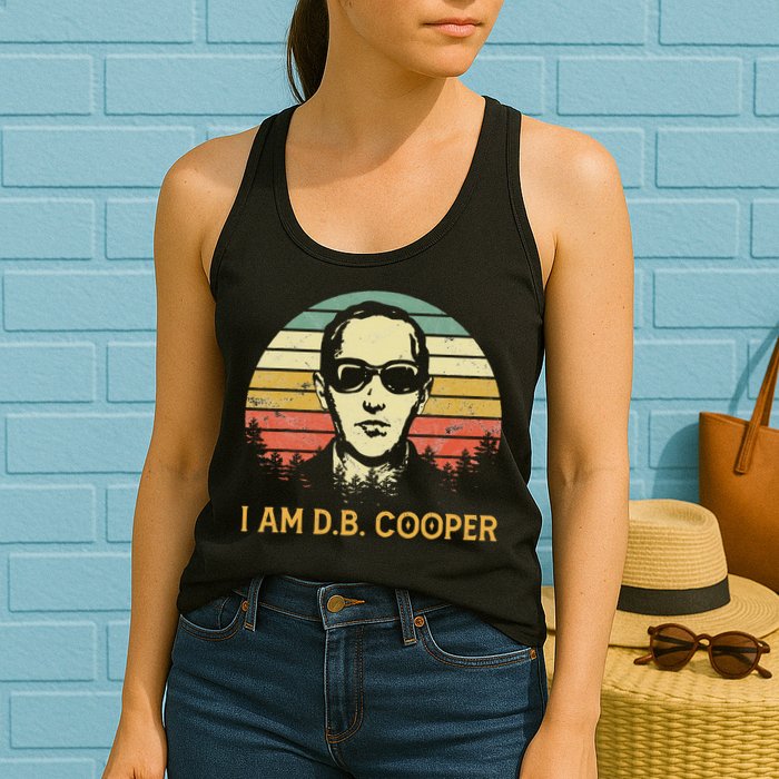 I Am Db Cooper Skydiving Funny Skydiver D.B. Cooper Womens Tank Top