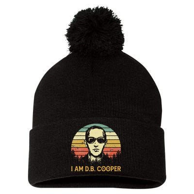 I Am Db Cooper Skydiving Funny Skydiver D.B. Cooper Pom Pom 12in Knit Beanie