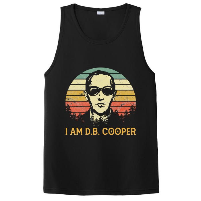 I Am Db Cooper Skydiving Funny Skydiver D.B. Cooper PosiCharge Competitor Tank