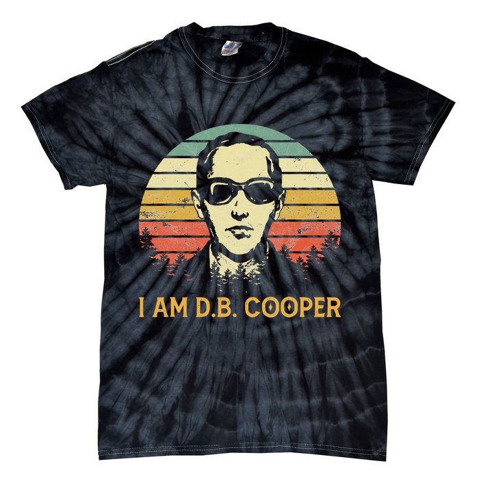 I Am Db Cooper Skydiving Funny Skydiver D.B. Cooper Tie-Dye T-Shirt