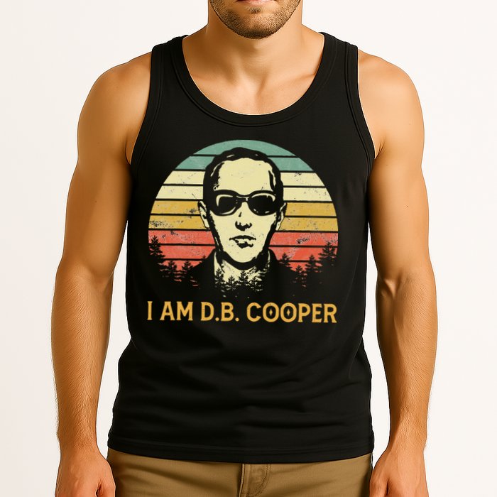 I Am Db Cooper Skydiving Funny Skydiver D.B. Cooper Tank Top