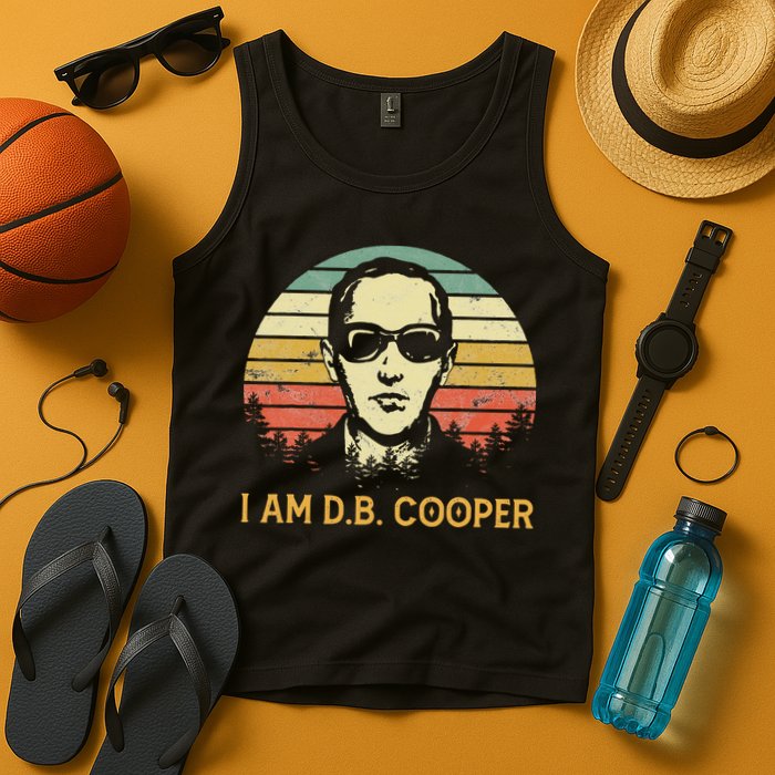 I Am Db Cooper Skydiving Funny Skydiver D.B. Cooper Tank Top