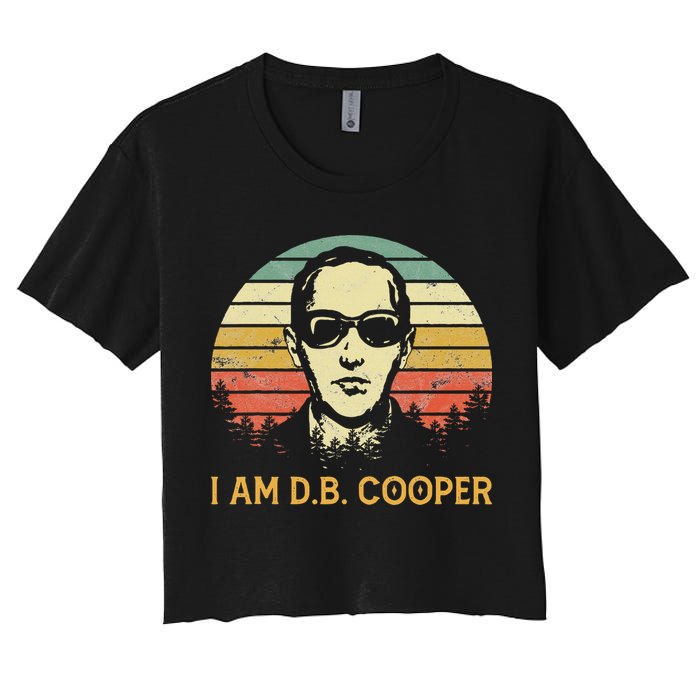 I Am Db Cooper Skydiving Funny Skydiver D.B. Cooper Crop Top