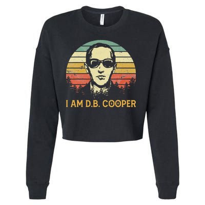 I Am Db Cooper Skydiving Funny Skydiver D.B. Cooper Cropped Pullover Crew