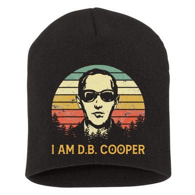 I Am Db Cooper Skydiving Funny Skydiver D.B. Cooper Short Acrylic Beanie