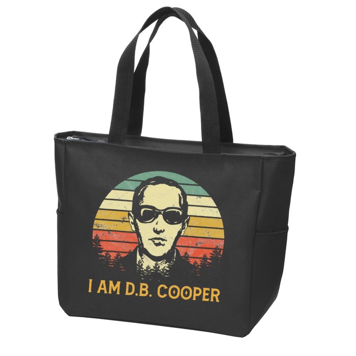 I Am Db Cooper Skydiving Funny Skydiver D.B. Cooper Zip Tote Bag