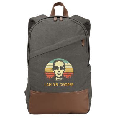 I Am Db Cooper Skydiving Funny Skydiver D.B. Cooper Cotton Canvas Backpack