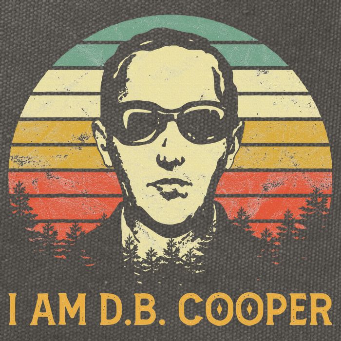 I Am Db Cooper Skydiving Funny Skydiver D.B. Cooper Cotton Canvas Backpack
