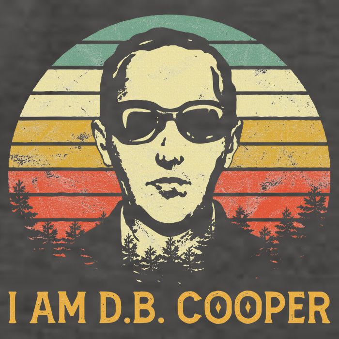 I Am Db Cooper Skydiving Funny Skydiver D.B. Cooper Vector Backpack