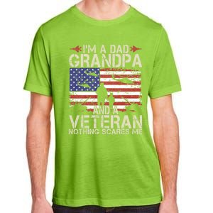 IM A Dad Grandpa And Veteran Fathers Day Papa Grandpa Gifts Adult ChromaSoft Performance T-Shirt